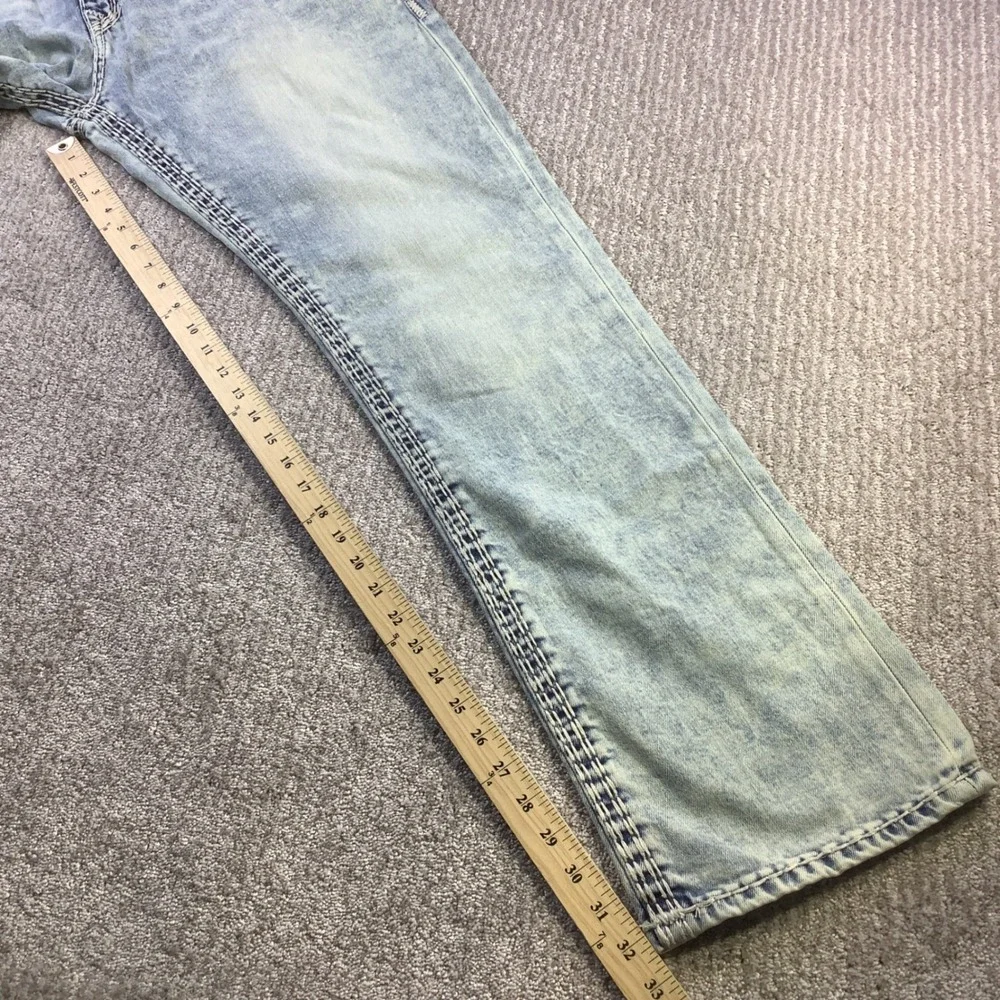 True‎ Religion Ricky Super QT NF Relaxed Straight Jeans Light Wash 36 x 32.5 NWT